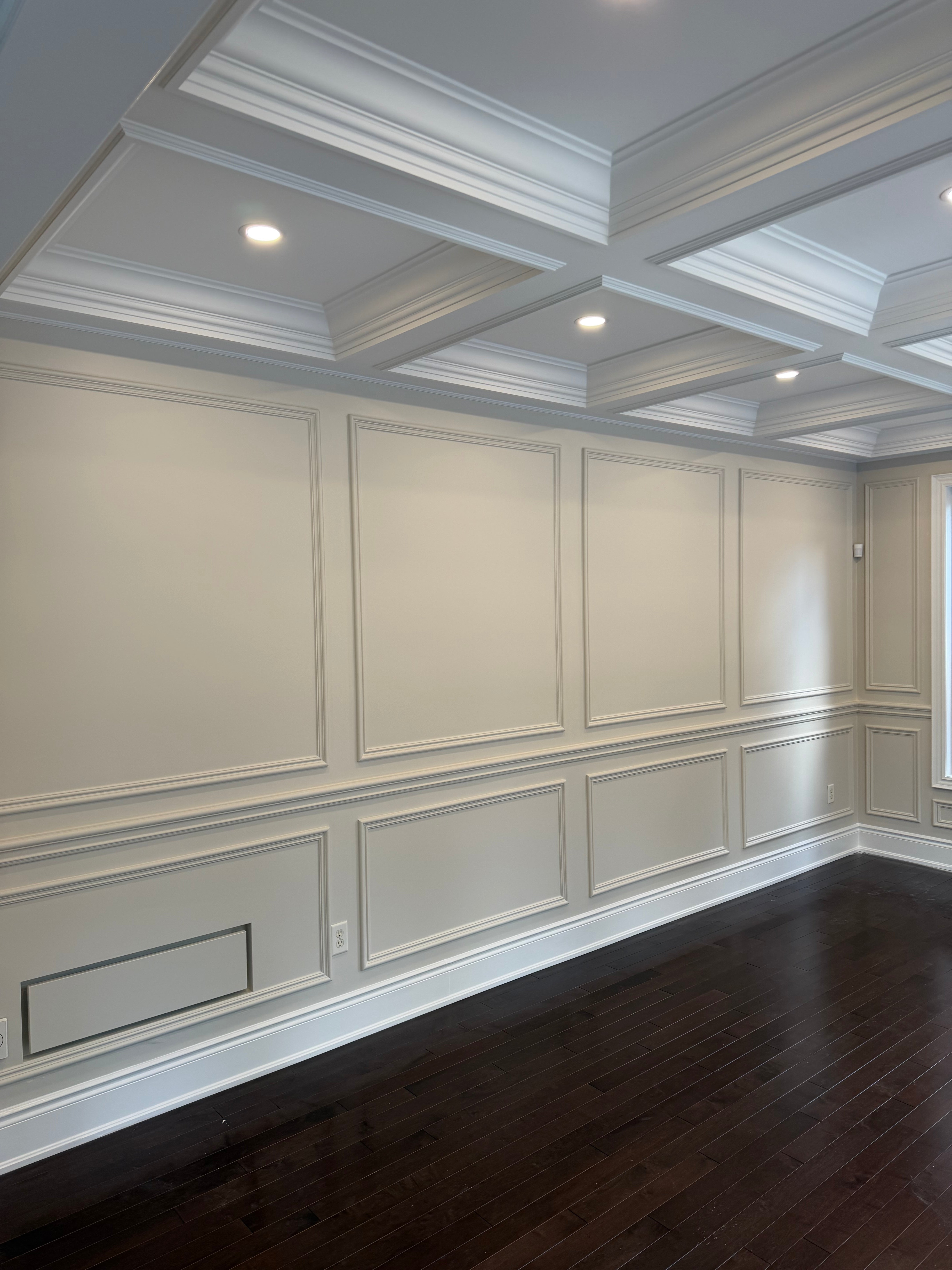 Wainscoting Colonial Panel Mould Installation