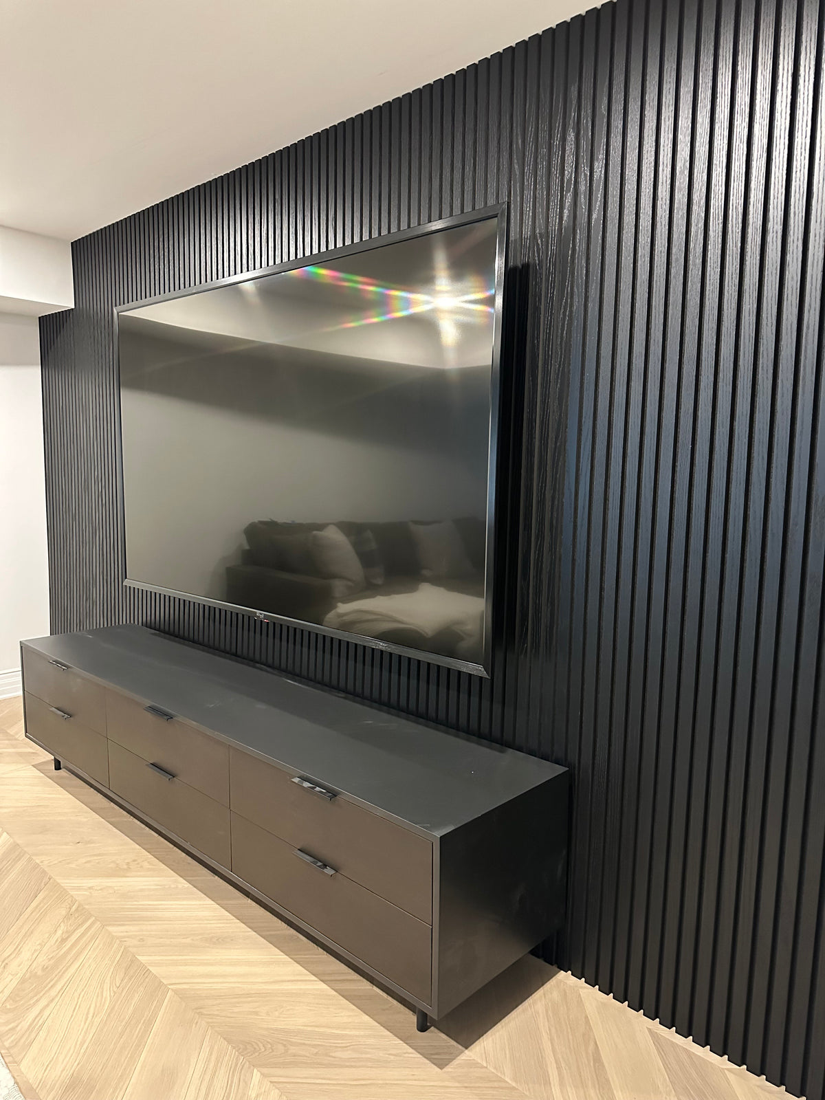 Natural Black Oak Wood Slat Wall Panels – VIP Classic Moulding